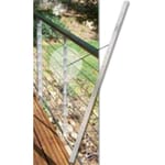 View 36" Long Stainless Steel Cable Brace