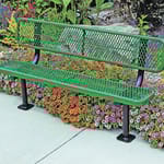 View Thermoplastic Steel Benches - 6 Foot