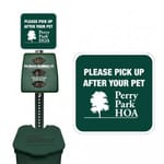 View Custom Plastic Pet Waste Station (E20CUS)