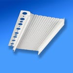 View Vinyl Stucco System Accessories: Vinyl Continuous Stucco Shadow Vent and Vinyl Continuous Stucco Soffit Vent (1-piece)