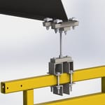 View 900 Series Trussed Track Drop Rod Hanger Assembly