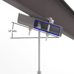 View Sloped Drop Rod Hanger