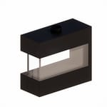 A-10-PE-80: Blaze Series 10' x 80" Peninsula Gas Fireplace