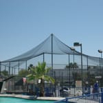View Machine Knotted Baseball Nylon Netting