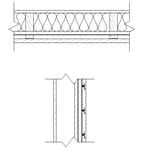 Real Rain Screen™ Siding (Wood Studs): Typical Plan and Section View 