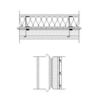 Real Rain Screen™ Siding (Metal Studs): Typical Plan and Section View