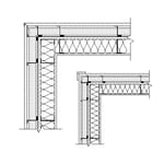 Real Rain Screen™ Siding (Metal Studs): Outside Corner Detail 