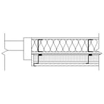 Real Rain Screen™ Siding (Metal Studs): Termination Detail (Door)