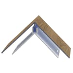 View 2.0" Aluminum and PVC Universal 2pc Outside Corner
