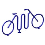 View (851115) Accordion Bike Shaped Rack, 5-Bike, Surface Mount 