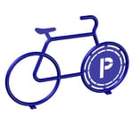 View (850330) Bike Shaped Rack, with Custom Logo Plate, Surface Mount 