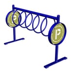 View (850030) 5-Loop Municipal Style Rack, with Custom Logo Panels, Surface Mount 