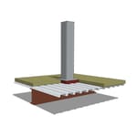 Armatherm™ Thermal Break Pad: Steel Post To Rafter/Beam Connection (Direct)