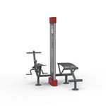 View Abdominal Bench and Rower Combination