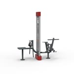 View Rower and Lumbar Massager Combination