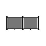 View Glass Panel: Post-To-Post Top Rail