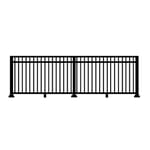 View Picket with Mid Rail: Continuous Top Rail