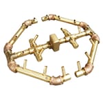 View Octagonal CROSSFIRE Brass Burner: CFBO180