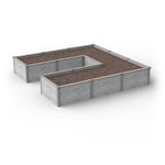 View 12'X12' U-Shaped Raised Garden Bed Kit Available in 1 ft & 2 ft Heights