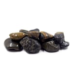 View Decorative Rock: Polished Striped Pebbles