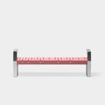 View Marina Metal Backless Bench 