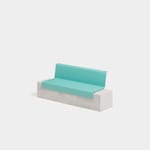 View Drape Metal Backed Bench