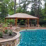 View Traditional Wood Pavilion