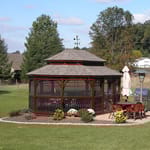 View Oval Wood Gazebos
