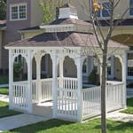 View Rectangle Vinyl Gazebo