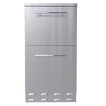 View 18" Paper Towel/Cutlery Drawer w/Insulated Ice Chest Dry Storage Drawer (SBC18DPIC)