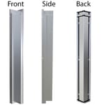 View 3? x 3? 90 Degree Corner Spacer Panel for Full Height Wall Cabinet Front (SWC3SP90)