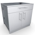 View 36" Double Door Cabinet w/Shelf & False Top Panel (SBC36CDD)