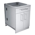 View 24" Double Door Cabinet w/Shelf & False Top Panel (SBC24CDD)