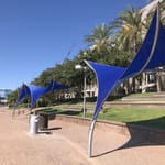 View Stingray Curved Shade Structure