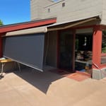 View Retractable Fabric Awning