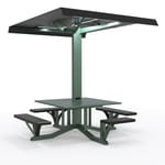 View Solar Charging Station with Lighting: "STAG" Table