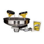 View Wall Mount Eye/Facewash SS Bowl, 8.0 gpm ABS Facewash Heads [01045501]