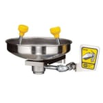 View Wall Mount Eye/Facewash SS Bowl, 2.4 gpm Acetal Eyewash Heads [01045001]