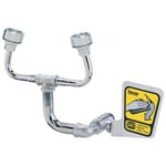 View Supply Pipe Mount Eye/Facewash No Bowl, 2.5 gpm SS Eyewash Heads [01040135]