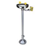 View Pedestal Mount Eye/Facewash SS Bowl, 2.4 gpm Acetal Eyewash Heads [01045002]