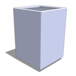View Aluminum Tall Cube Planter - 24" - 48" High