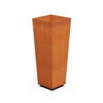 View Corten Steel Tall, Tapered Planter - 30" - 42" High