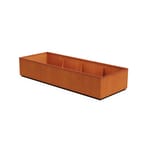 View Corten Steel Wide Rectangular Planter - 30" Wide
