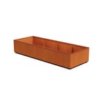 View Corten Steel Wide Rectangular Planter - 36" Wide