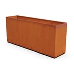 View Cornten Steel Rectangle Planter - 42" High