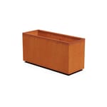 View Cornten Steel Rectangle Planter - 20" - 24" High