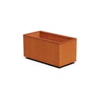 View Cornten Steel Rectangle Planter - 12" - 18" High
