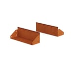 View High Corten Steel Straight Edging - 6" High - 6" Bottom Flange