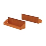 View High Corten Steel Straight Edging - 5" High - 5" Bottom Flange