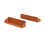 View High Corten Steel Straight Edging - 4" High - 4" Bottom Flange